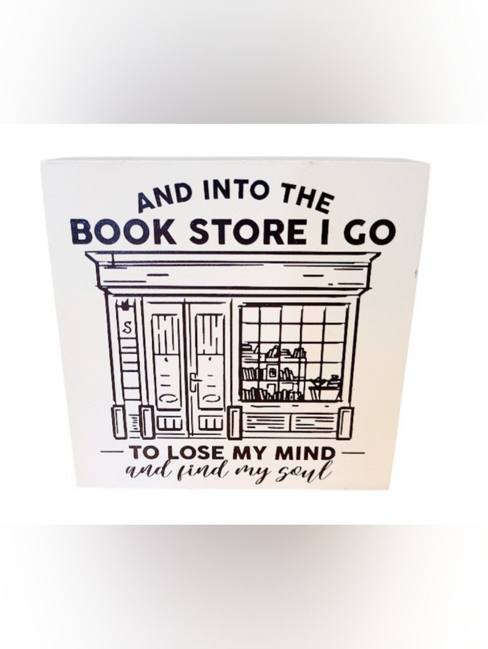 Book LOVER Block SIGN - Picture 3 of 4